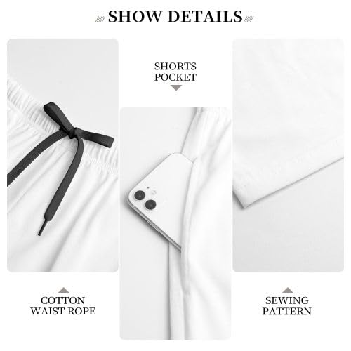 Mens Pajama Shorts Soft Lounge Bottoms Sleepwear Pj Pants With Pockets S-4XL4