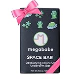 Megababe Underarm Bar Soap - Space Bar | With Detoxifying Charcoal for Odor Control | 4.5 oz