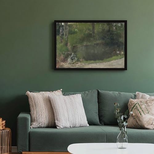 Impression sur toile The Pond in The Forest Degas : Idée cadeau décoration - 6
