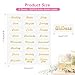 TESWEY 192Pcs Essential Oil Labels Stickers, Roller Bottle Labels for Essential Oils,Waterproof Self Adhesive Labels for Roller Bottles（24 Names, Small Size