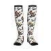 Wyayazh Crazy Fun Raccoon Compression Socks for Women Men Knee High 15-20 mmHg Support Circulation Socks - Running Hiking Athletic Performance
