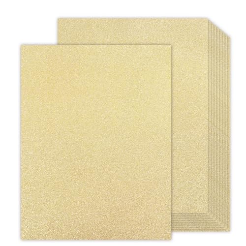 Goefun Double-Sided Gold Glitter Cardstock Image