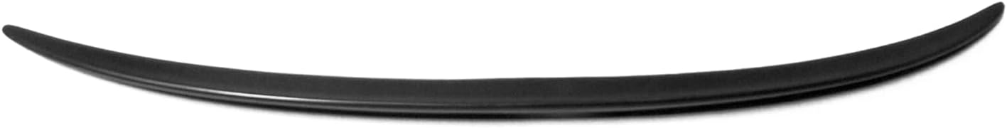 IKON MOTORSPORTS, Trunk Spoiler Compatible with 2006-2013 Lexus IS250 IS350 Sedan 4-Door, SP Style Unpainted Black PU Polyurethane Plastic Rear Trunk Lid Spoiler Wing Lip