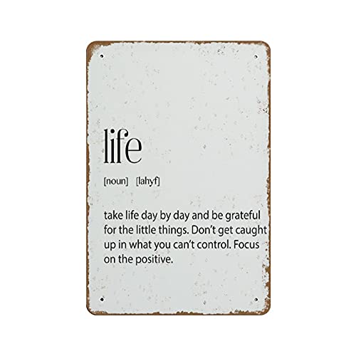 Apular Inspirierende Wandkunst, Heimdekoration, Einweihungsgeschenk, Tagesplaner, Wohnzimmer, Wanddekoration, Büro, Zitat, Geschenk, Neuheit, Blechschild, Bar, Pub, Vintage, Retro, Wanddekoration