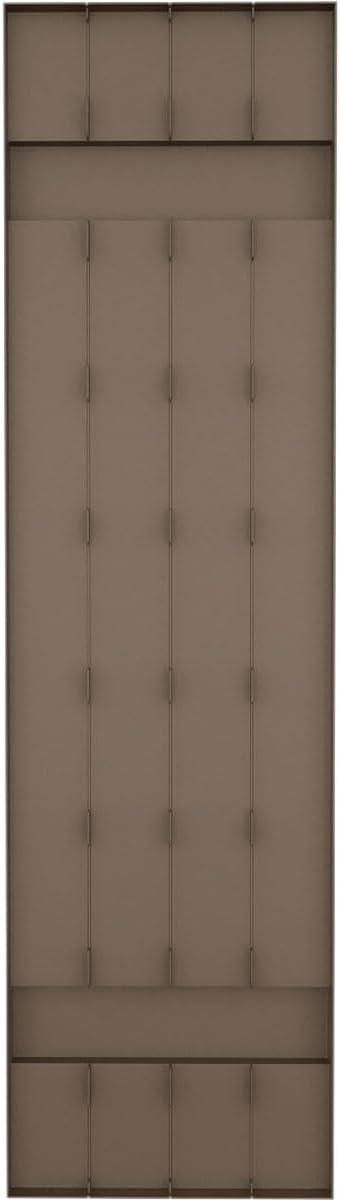 14 in. W x 26 in. H Builders Edge, TailorMade Four Board Joined (2 Batten), Board-n-Batten Shutters, Includes Matching Installation Spikes (Per Pair), 385 - French Roast