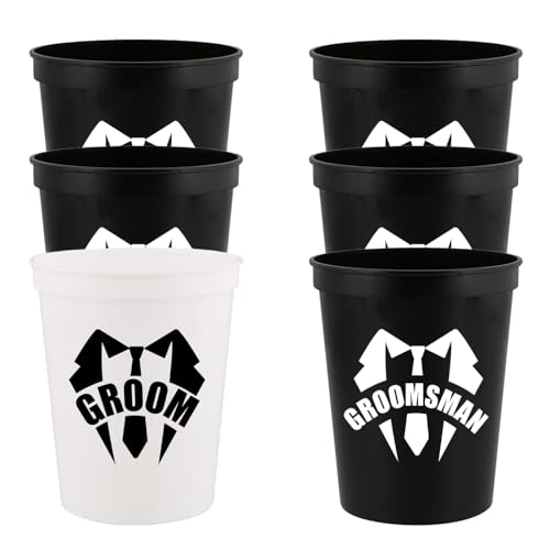 Veracco Bachelor Party Favors Gifts for Men Groomsmen Gifts Party Decorations Shot Glasses Cups Accessories Groom Stadium Party Cup