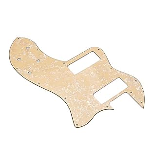 Alnicov Telecaster Thinline Pickguard P90 Modern Player Deluxe Tele Jaune laiteux nacré - Les Beatles, Paul McCartney, John Lennon, RIngo Starr, George Harrison