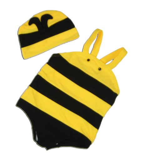 Maillot de bain abeille fille en tissu élastique confortable pour la plage