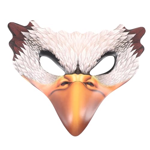 Didiseaon Máscara divertida de Mardi Gras con diseño de águila, máscara de gaviota, máscara de pico de nariz, máscara de águila para cosplay, máscara de fiesta, máscara de cabeza de águila, máscara