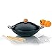 Kela 77943 Wok-Set mit Deckel, Induktionsgeeigent, 36 cm Durchmesser, Wok-Set Asia, 36 x 36 x 10 cm