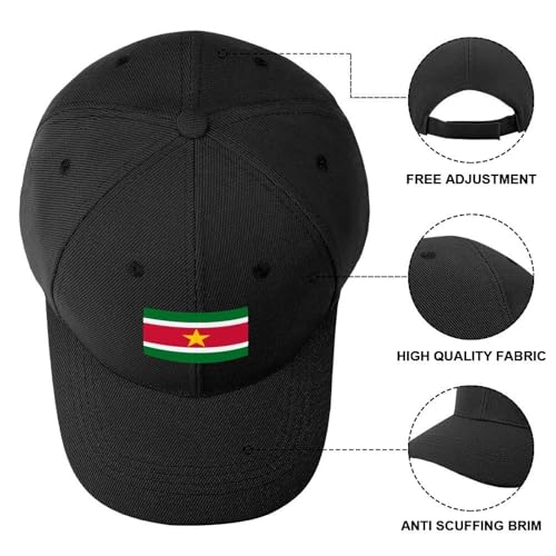 Boys Girls Surinam Flag Baseball Cap, Adjustable Snapback Sun Protection Trucker Hats Outdoor Travel4