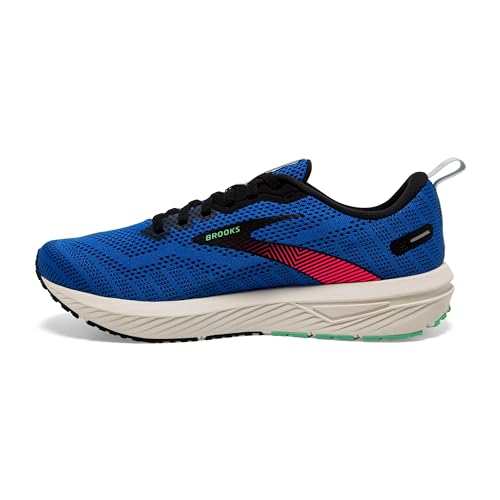 Brooks Brooks Men’s Revel 6 Neutral Running Shoe - Victoria Blue/Black/Spring Bud - 11.5 Medium
