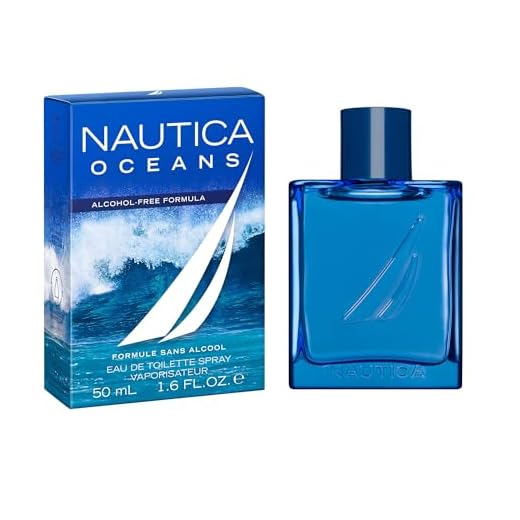 Nautica Oceans Eau de Toilette Spray, Vegan Formula, Fragrance, Aquatic Accords and Hints of Wood, 1.6oz