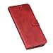 Produktbild KERUN Hülle für Samsung Galaxy A52 5G Hülle Leder, Leder Flip Klappbar Lederhülle, TPU Folio Flip Wallet Cover Stand [Kartenslots] Schutzhülle Case für Samsung Galaxy A52 5G. Rot