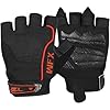 WFX Weight Lifting Gloves Fitness Wrist Wrap Support Workout Anti Slip Padded Palm Protection Gym Gloves Training Equipment Half Finger Weight Gloves for Men Women Exercise
