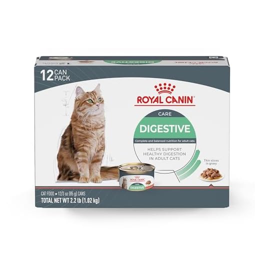 Royal Canin Feline Care Nutrition Digestive Care Adult Thin Slices in Gravy Cat Food, 3 oz (Pack of 12)