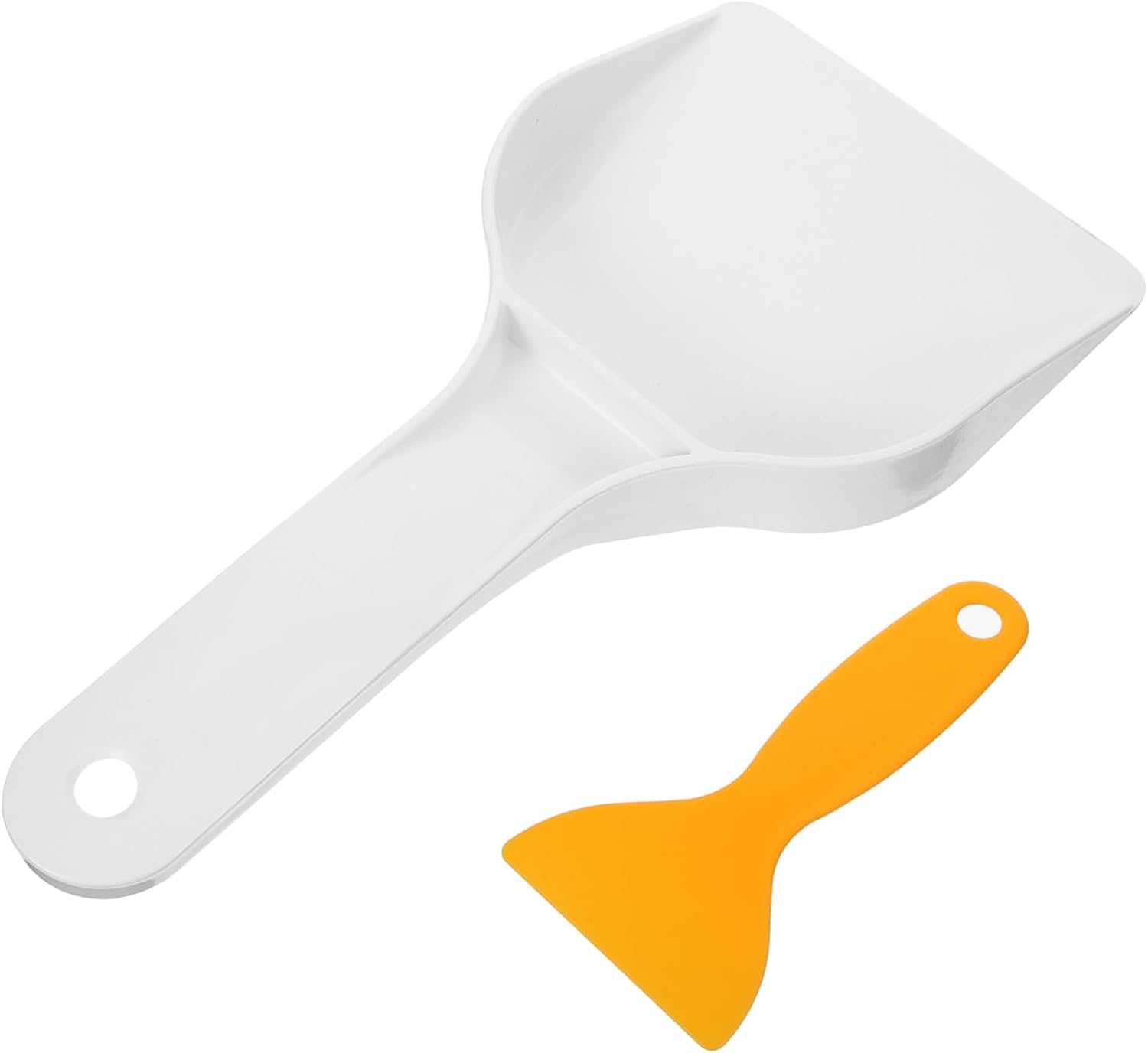SUPVOX 2-Pack Ice Shovel Set Versatile Freezer Scraper for Snow Brush and Ice Removal Multifunctional for