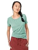 Feuchtigkeitsregulierend Jack Wolfskin Damen TRAVEL Drape T W Schnelltrocknendes T-Shirt, Light Jade, XXL