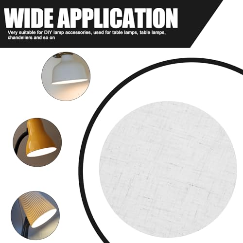 Image of 2pcs Lampshade Lamp Diffuser Round Lamp Shade Light Fixture Accessories Diffuser Light Shades Downlight Spotlight Shading Cover Fabric Led Baby
