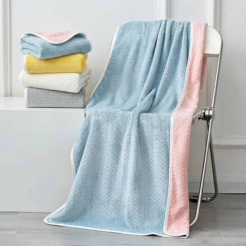 Image of Large Microfiber Towel for Bath, Gym & Workout | 70x140cm Quick Dry Absorbent Smart Towel for Men, Women & Kids | Lightweight Travel, Swimming, Sports & Bathroom Towel, 1 Pc