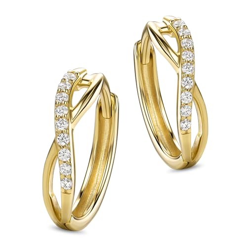 Boucles d'Oreilles Femme Miore en Or Creoles Tendances pour le Quotidien - 4