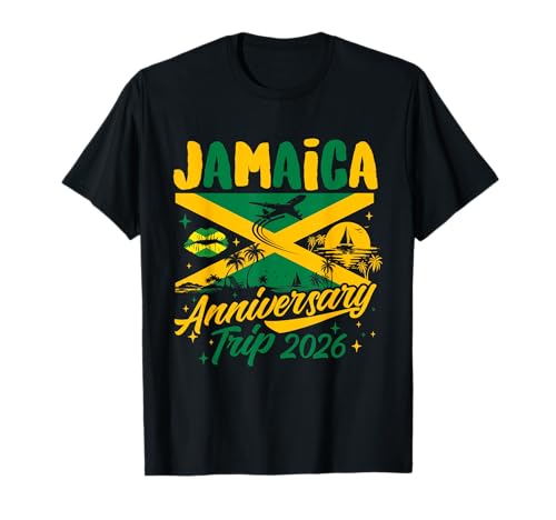 Jamaica Anniversary Trip 2026 - Beach Vacation Couple Summer T-Shirt