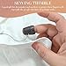 FR 4Pcs Sewing Thimbles, Metal Thimbles for Hand Sewing Finger Protector Knitting Needlework DIY Tools Red Copper