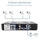CCTV-Recorder, 4-Kanal-4-Kanal-Sicherheits-CCTV AHd CVI/TVI/DVR NVR 5 in 1 Echtzeit-Videorecorder 100–240 V