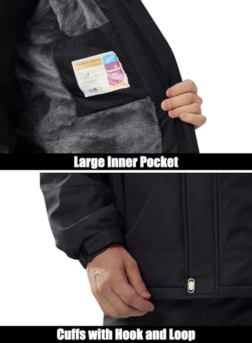 Image of MAGCOMSEN Winter Snow Jacket Ski Warm Fleece Parka with