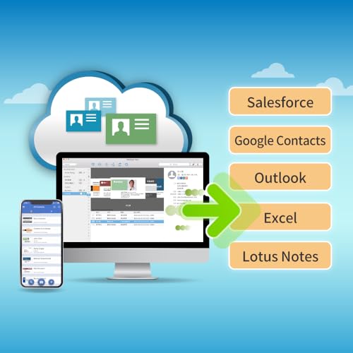 Image of PenPower WorldCard Cloud Business Card Scanner for Window /Mac /Smartphone, Save and Manage Your Contacts by Cloud