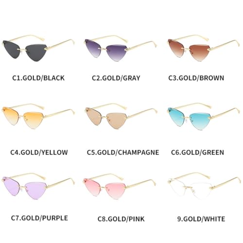 Lunettes de soleil œil de chat tendance vintage UV400 pour femme et homme