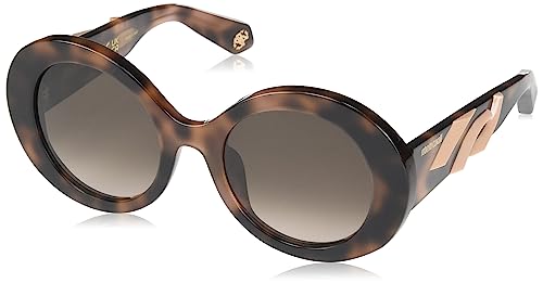 ROBERTO CAVALLI Just Cavalli Gafas DE Sol, Shiny Vintage Havana, 52/21/140 Unisex Adulto