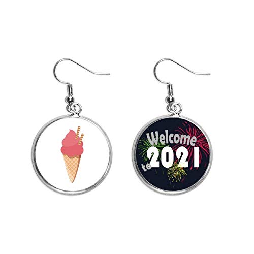 Pendientes de cono de huevo joyería plata M mujer rojo