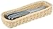 Produktbild APS 40131 ECONOMIC Polypropylen Besteck Spender, Flechtwerk, Besteckkorb, Aufbewahrungskorb, 27 x 10 x 4, 5 cm, Beige