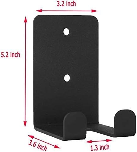 VANROUG Single Barbell Storage, Vertical Hanging Barbell Rack, Wall Mount Olympic Barbell Holder - Image 3