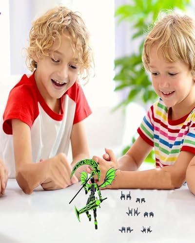 Image of Dummy 13, T13 Action Figure, Action Figure Action Figure Toys, Black and Green Desktop Decoration, T13 Toys, for Collectors, Home and Room Decor, Dummy 13 Action Figure Set