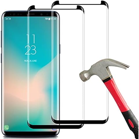 【 2-PACK】Coolpow Designed for Samsung Galaxy S9 Plus Screen Protector, Case Friendly, Anti-Bubble, 3D Curved Coverage, Samsung S9 Plus Screen Protector Tempered Glass Cell Phone Film.【NOTE:Not for S9】 Cover