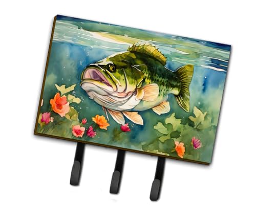 Caroline's Treasures Largemouth Bass Leash or Key Holder Wall Hooks,