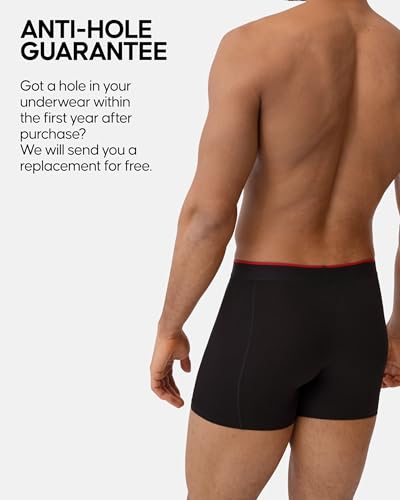 Image of DANISH ENDURANCE 3 Pack Bamboo Viscose Boxer Briefs, Breathable Men's Underwear