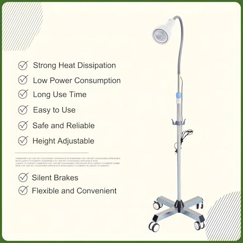 Lampe d'examen chirurgicale à LED mobile et orientable sur pied