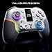Mars Gaming MGP-V3, Kabelloses ARGB-Gamepad, Dreifachverbindung Bluetooth 5.0/2.4GPRO / Kabel, Farb-LCD-Bildschirm, Hall Effect Joysticks und Trigger, Switch|Switch 2|PC|Android|iOS 13.0+, Weiß
