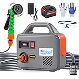 Bonoutil Bomba de agua inalámbrica de 21 V, piscina