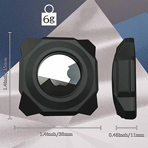 GUANZHI Waterproof AirTag Holder Stick-on Mount Case for Apple Airtag, 3M Double-Sided Adhesive Tape Hidden Protective GPS Tracker Case, Bike, Bicycle, Car, Motorcycle 1 Pack Frosted Black