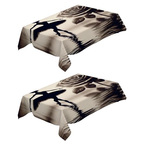 Nappe ballet 140x140 cm imperméable PICUAL en polyester lot de 2