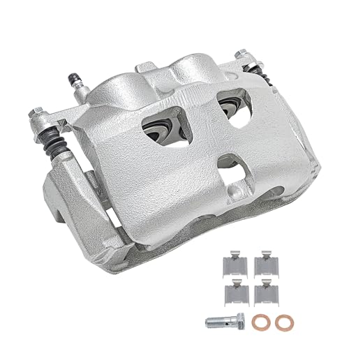 Image of Detroit Axle - 2 Front Brake Calipers for 2010-2011 Ford F-150 | Lincoln Mark LT 2010-2021 Expedition Navigator, Disc Brake Calipers w /Bracket Replacement