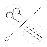 Qcwwy Conveniente Bucle de Inoculación de Nichromo para Cultivo Bacteriano 50 PC, Ideal para la Detección Microbiana