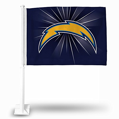 NFL Los Angeles Chargers Car Flag with included Pole