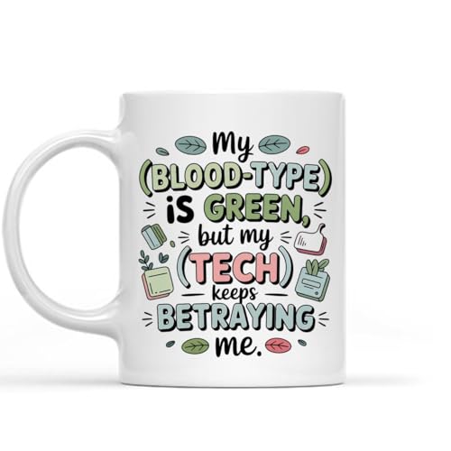Personalized Green Consumer Coffee Mug 11oz White Ceramic - Sustainable