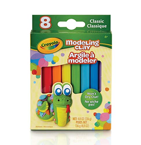 Crayola Modeling Clay, 4.8 Ounce Pack, Set of 8, Assorted Classi, 4 Oz