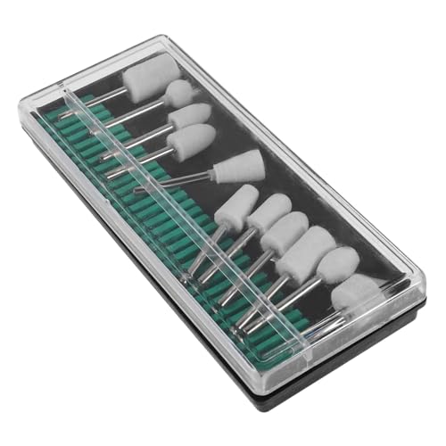 Housoutil 12Pcs Wool Felt Grinding Bits Durable Polishing Buffing Wheels for Jewelry User Friendly Rotary Tool Accessories for Efficient Engraving and Finishing